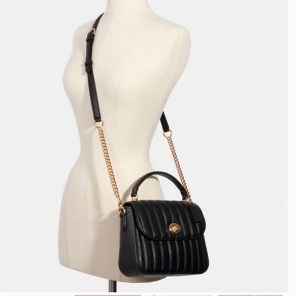 Coach Marlie Turnlock Quilted Top Handle Crossbody - Picture 5 of 16